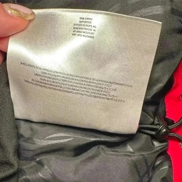 Spyder Ladies Red Posh Ski Jacket - Size 8 - Picture 8 of 14